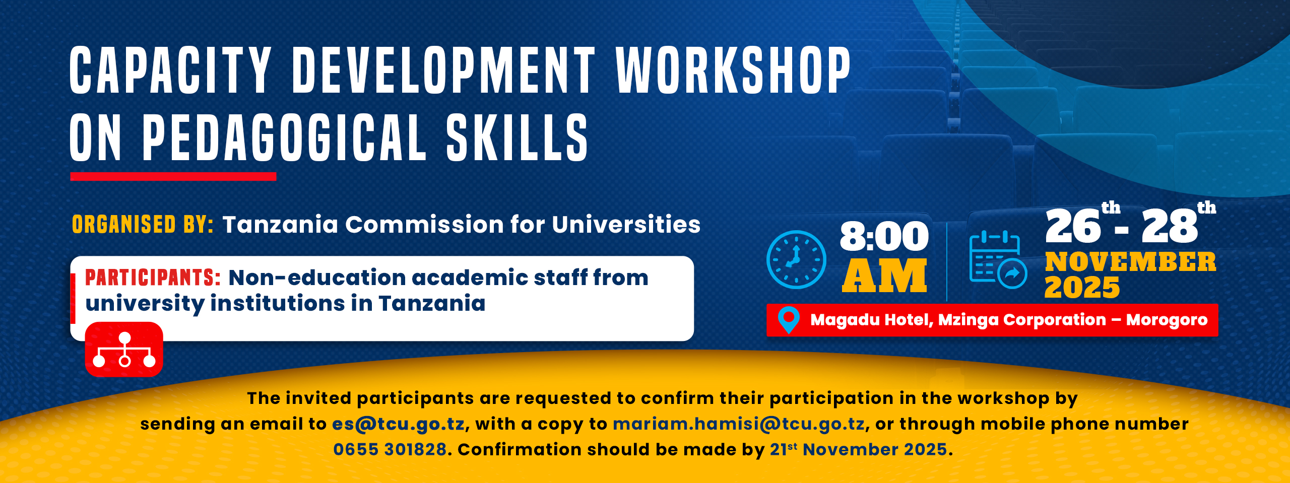 CAPACITY DEVELOPMENT WORKSHOP ON PEDAGOGICAL SKILLS