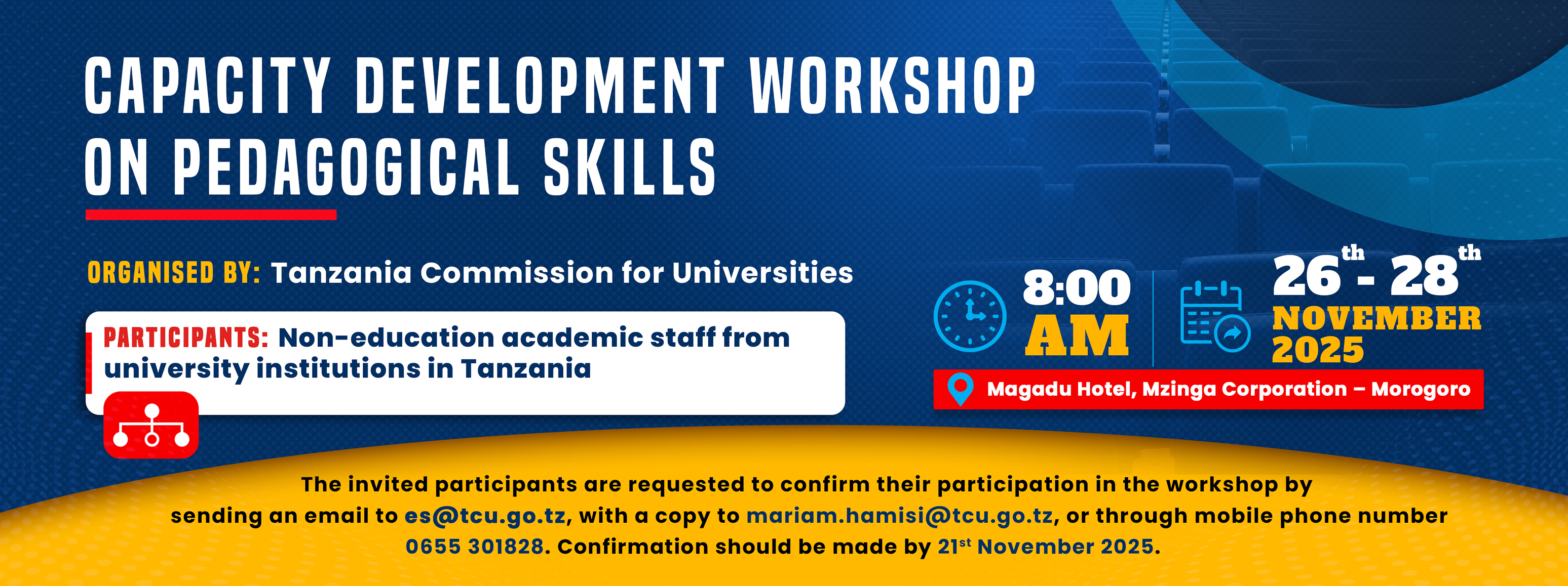 CAPACITY DEVELOPMENT WORKSHOP ON PEDAGOGICAL SKILLS